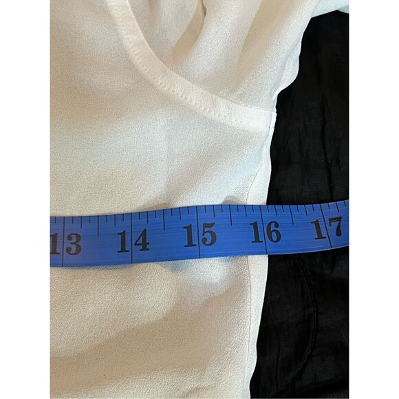 Abercrombie Kids Top Girl Size Medium Ivory Floral Lace Button-Down Shirt Blouse - Picture 7 of 10